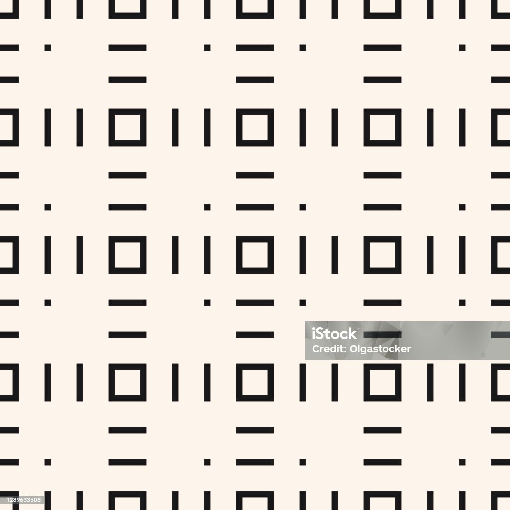 Small Square Subtle Pattern Vector Monochrome Minimalist Seamless Pattern With Small Square Shapes ...