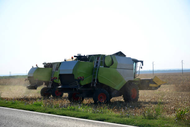 Harvesting of agricultural crops.