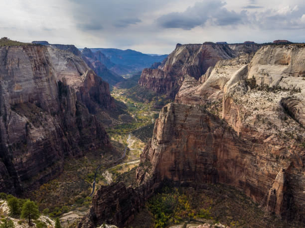 istock Autumn view of Zion Canyon from Observation Point 1289639503