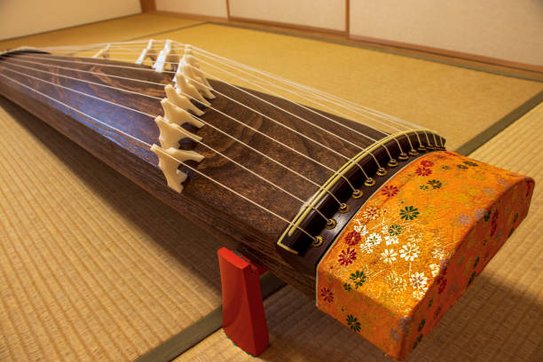 istock Koto, traditional Japanese harp 1289651225