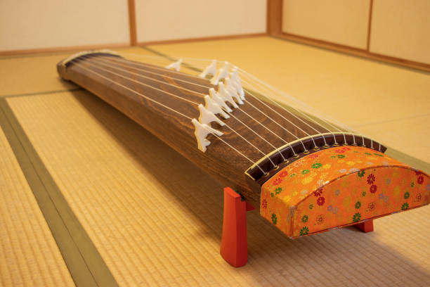 istock Koto, traditional Japanese harp 1289651253