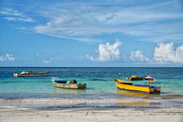 istock caribbean landscape and boats ocean 1289652242