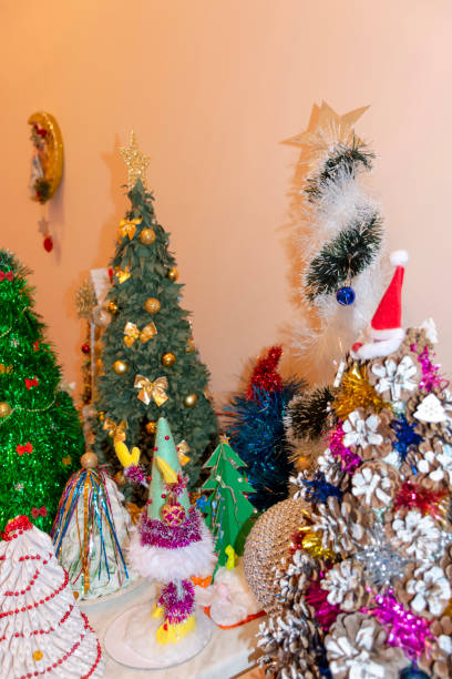 istock Christmas collage of various Christmas trees 1289660275