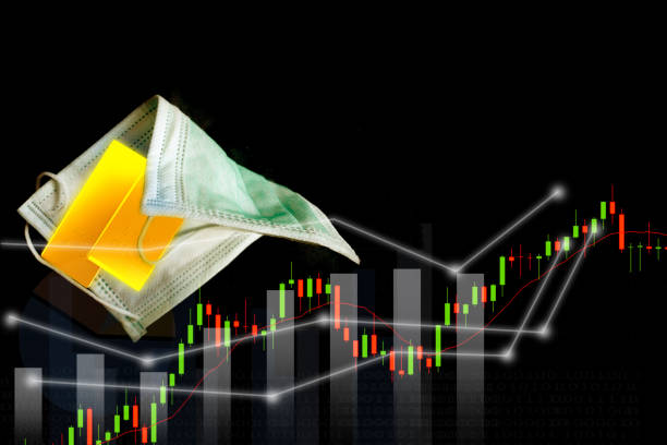 istock mask wrapped around a gold bar 1289663608