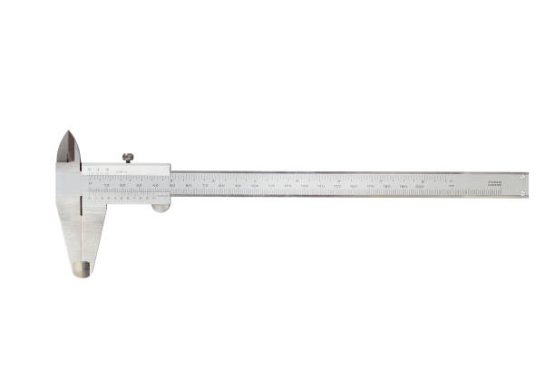 istock Vernier caliper and scale. Measuring tool and equipment. isolated on white background with clipping path. 1289664448