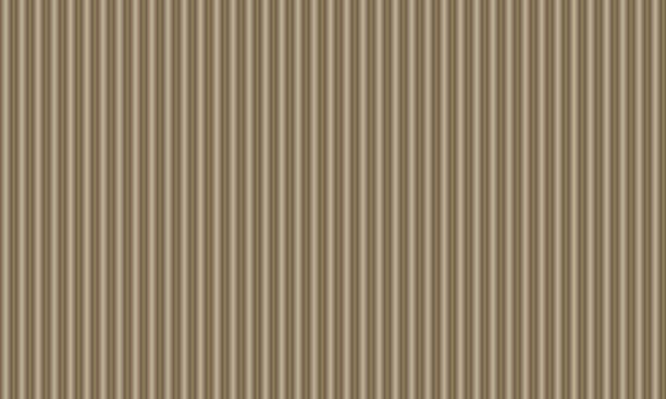 illustrations, cliparts, dessins animés et icônes de illustration ondulée brune de vecteur de texture de fond ondulée. - brown paper paper striped corrugated cardboard