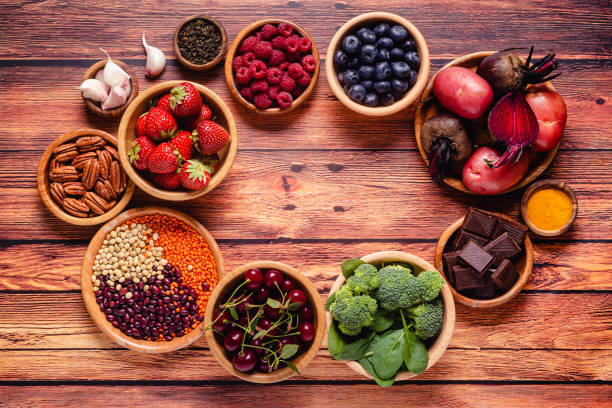 istock Healthy foods high in antioxidants 1289670117