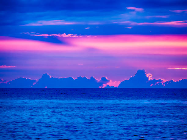 istock Colorful cloudscape over sea, Northumberland, England, Britain 1289674433