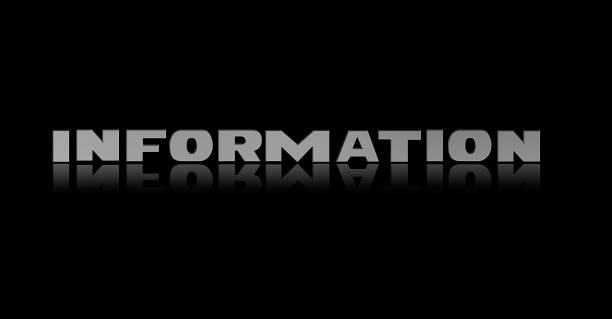istock Monochrome inscription info on black background 1289675696