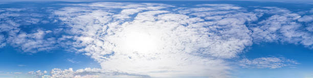 istock sky part of panorama with clouds, without ground, for easy use in 3D graphics and panorama for composites in aerial and ground spherical panoramas as a sky dome 1289678358