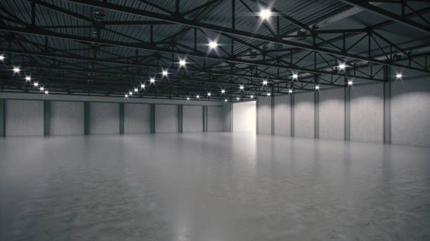 istock 3D render of empty exhibition space. backdrop for exhibitions and events. Tile floor. Marketing mock up. 1289678800