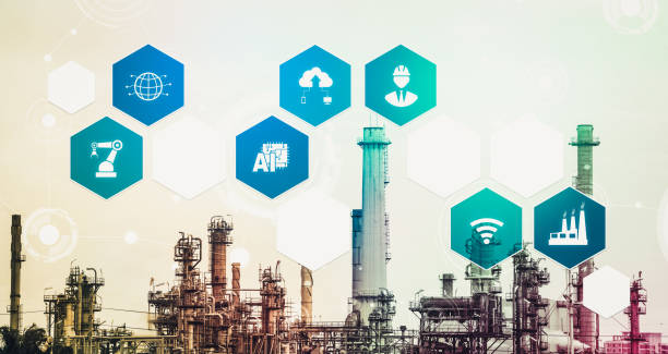 istock Industry 4.0 technology concept - Smart factory for fourth industrial revolution 1289681442