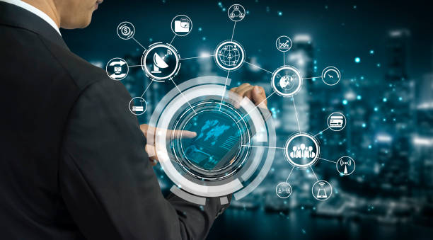 istock Advanced communication and global internet network connection in smart city 1289682178