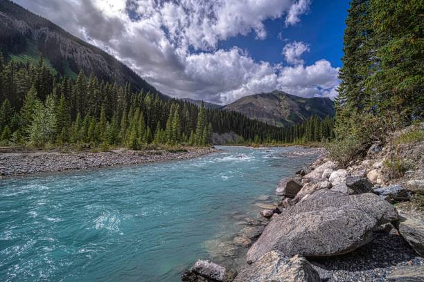 istock River in Canadian Rocky Mountains. 1289691648