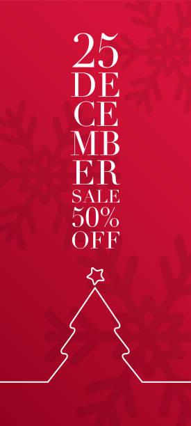 istock Christmas sale banner concept for advertising, new year, banners, leaflets and flyers. Vector illustration. 1289694805