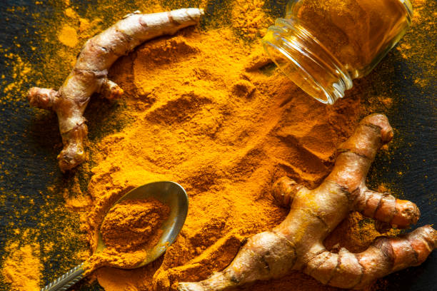 istock fresh Turmeric powder. Food photo concept 1289709749