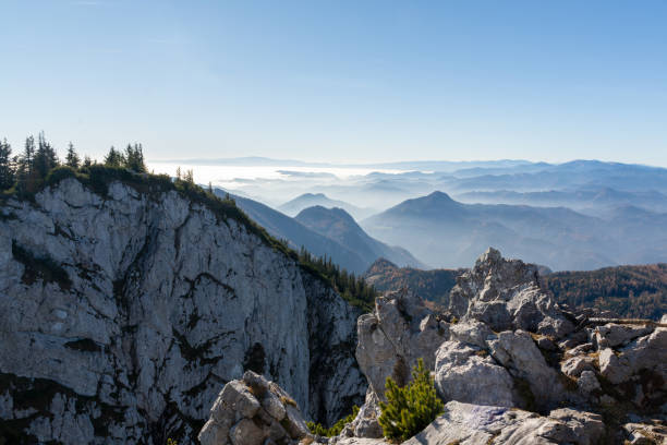 View from Hochlantsch peak, Styria, Austria