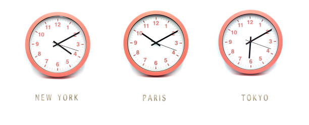 istock modern analog clocks with different hours for country on white background- international business concept 1289722290