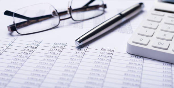 istock Business financial documents with calculator. Accounting concept 1289724617
