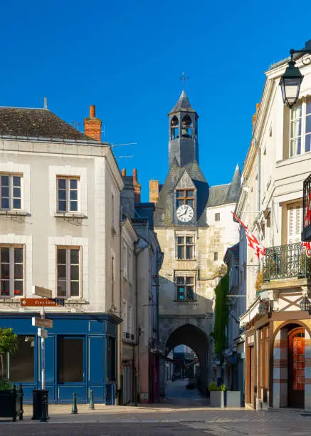 Beautiful medieval village Amboise, France