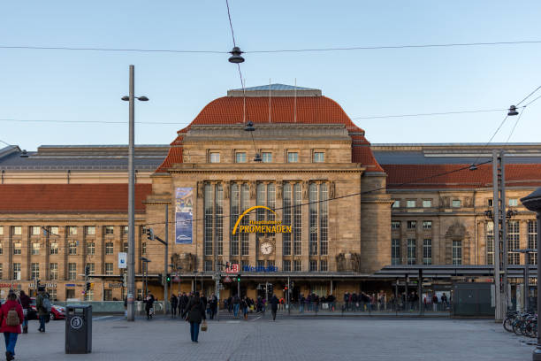 Leipzig / Germany - February 24, 2017: Leipzig Hauptbahnhof, Leipzig main railway station in Leipzig, Germany