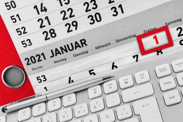 German Calendar January 1  2021