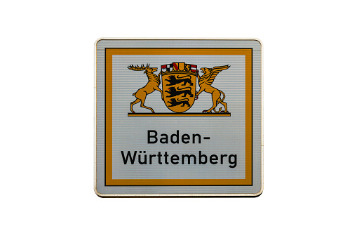 road sign Baden-Württemberg in Germany