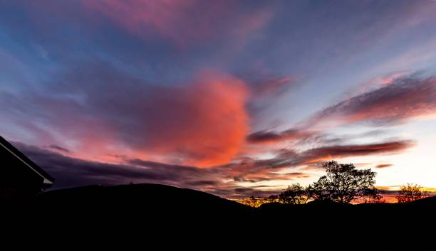istock Dramatic Sunset Over Galashiels, Scotland. 1289742703