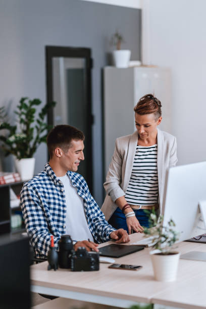 istock Business people discussing at the office 1289743116