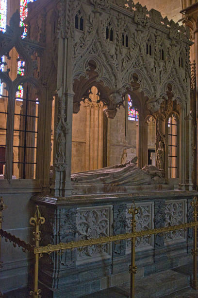 The tomb of the Bishop of Chichester Richard Durnford. stock photo