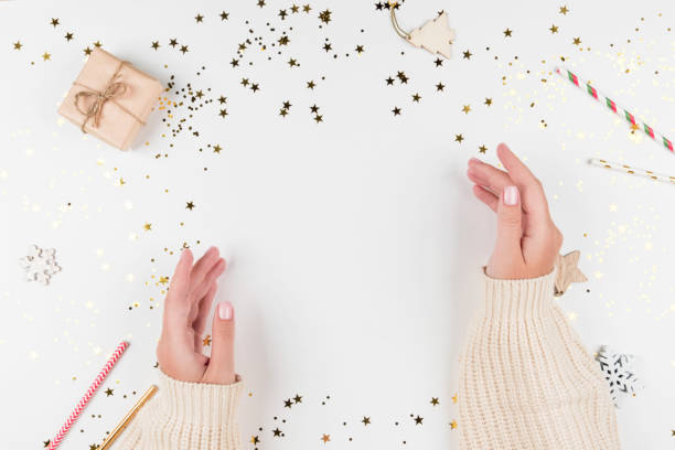 istock Holiday background with space for text or decor, mockup 1289744147