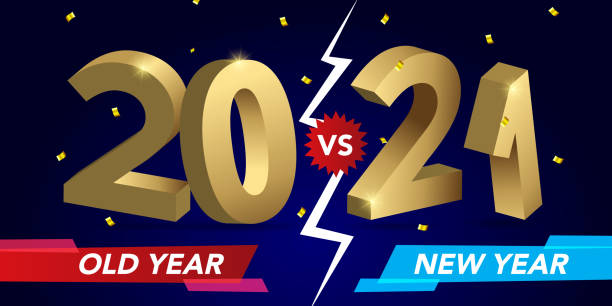 istock Web banner Vs fight the old year against the new year, 20 Vs 21 1289745486