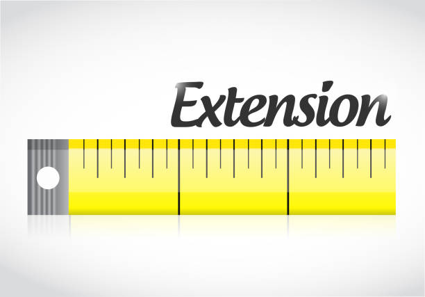 Extension measure tape illustration design Extension measure tape illustration design over a white background regla stock illustrations