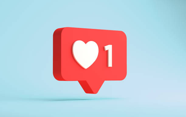 istock 3d rendering of social network one like notification isolated on a blue background 1289757371