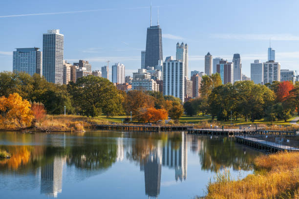 istock Chicago, Illinois, USA Park and Skyline 1289758989