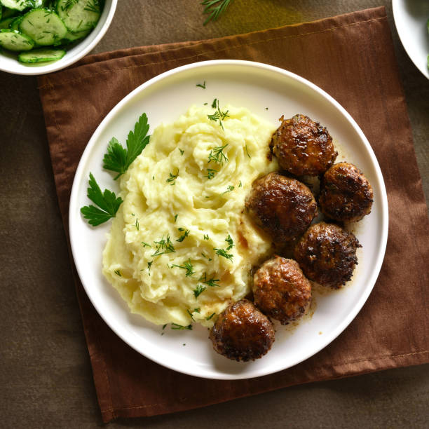 istock Close up view of minced meat cutlets 1289759036