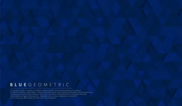 Vector illustration of Abstract dark navy blue geometric hexagon shape background pattern. Vector for presentation design. Suit for business, corporate, institution, party, festive, seminar, and talks. Vector illustration