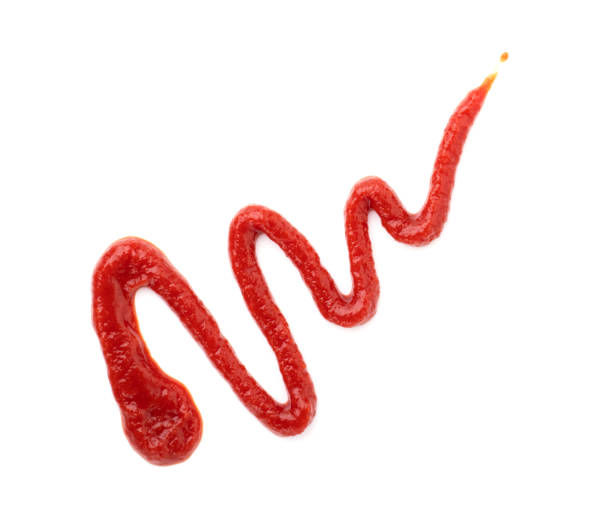 istock ketchup lines isolated on a white background close-up 1289766381