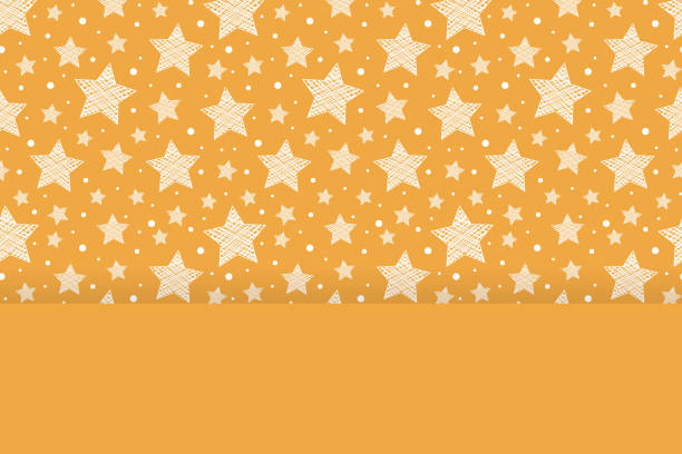 istock Template of Christmas card with festive stars. Vector 1289772596