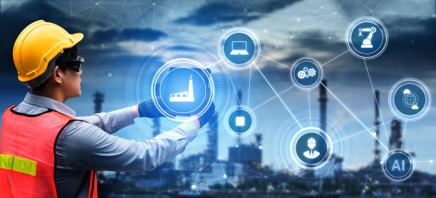 istock Engineering technology and industry 4.0 smart factory concept 1289776400