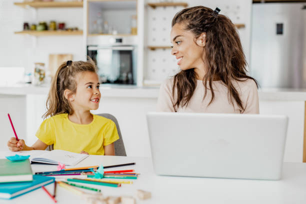 istock Working day at home of the employed mother 1289781202