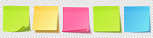 istock Realistic blank sticky notes. Sheets of note papers. Paper reminder. Vector illustration 1289788721