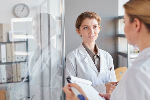 istock Two Female Scientists Doing Research in Laboratory 1289792964