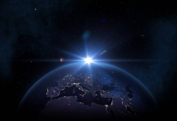 istock View of Earth at the night. 1289799819