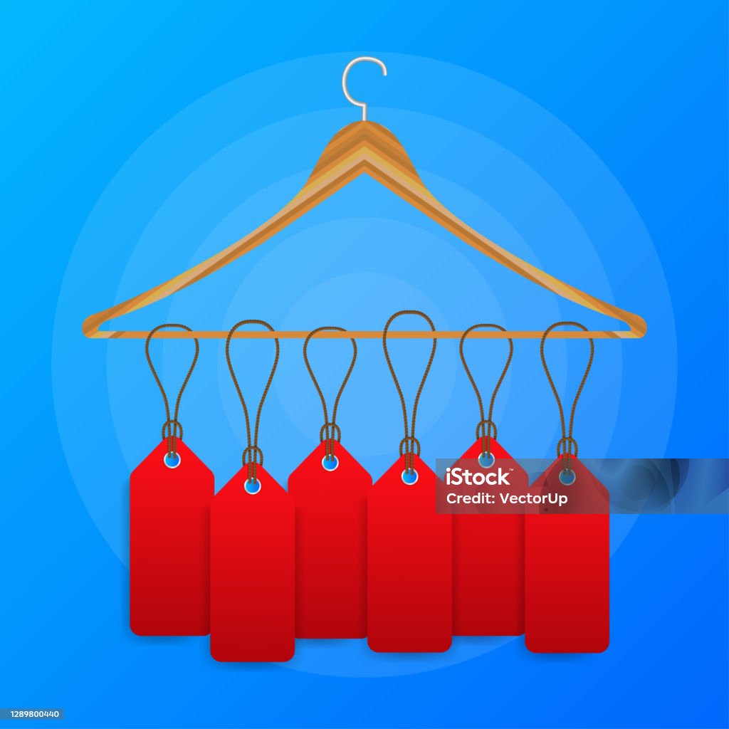 Rất nhiều nhãn trên móc treo quần áo trên nền màu xanh. Hình minh họa vector. - Trả phí Bản quyền Một lần Biểu ngữ - Ký hiệu vectơ sẵn có Rất nhiều nhãn trên móc treo quần áo trên nền màu xanh. Hình minh họa vector. - Trả phí Bản quyền Một lần Biểu ngữ - Ký hiệu vectơ sẵn có