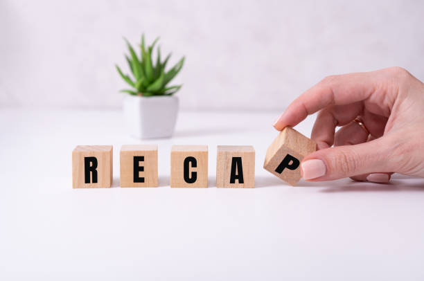 istock concept word RECAP on wooden cubes on a white background 1289808211