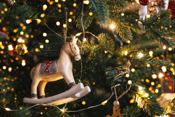istock Christmas toy on the Christmas tree. 1289812294