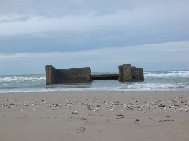 istock Old bunkers on the danish west coast near Hanstholm 1289819597