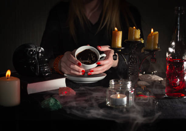 istock Evil spells and witchcraft. Magic to cause harm to humans. Deadly conspiracy and ritual. Occultism and magic. Ceremonies on the photo. Dangerous sorcerers charlatans. 1289832557