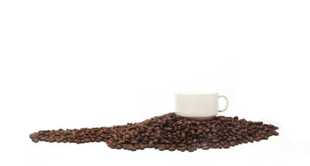 istock a cup of coffee on the coffee beans 1289834477
